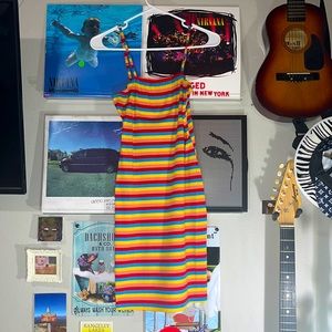 Colorful 90s themed Mini dress